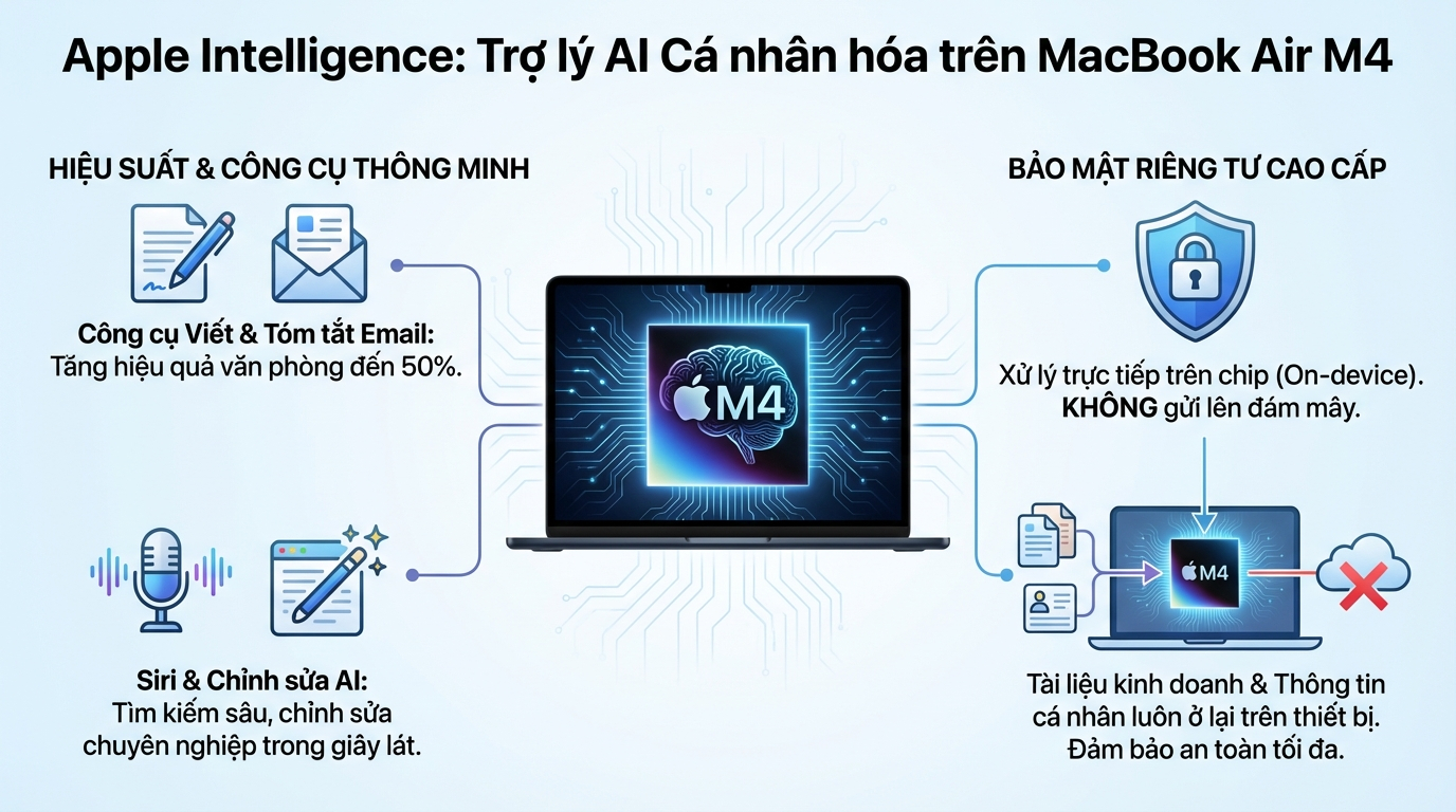 Apple Intelligence - Trợ lý AI cá nhân hóa