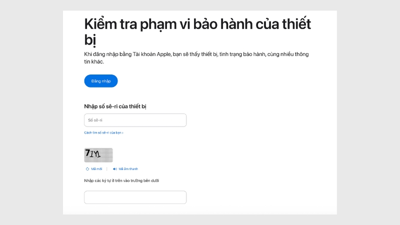 Nhập số seri để kiểm tra thông tin iPhone Nhập số seri để kiểm tra thông tin iPhone