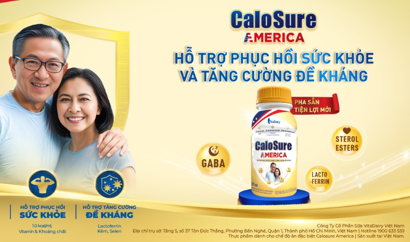 Sữa Calosure America giúp khôi phục sức khỏe sau khi ốm dậy