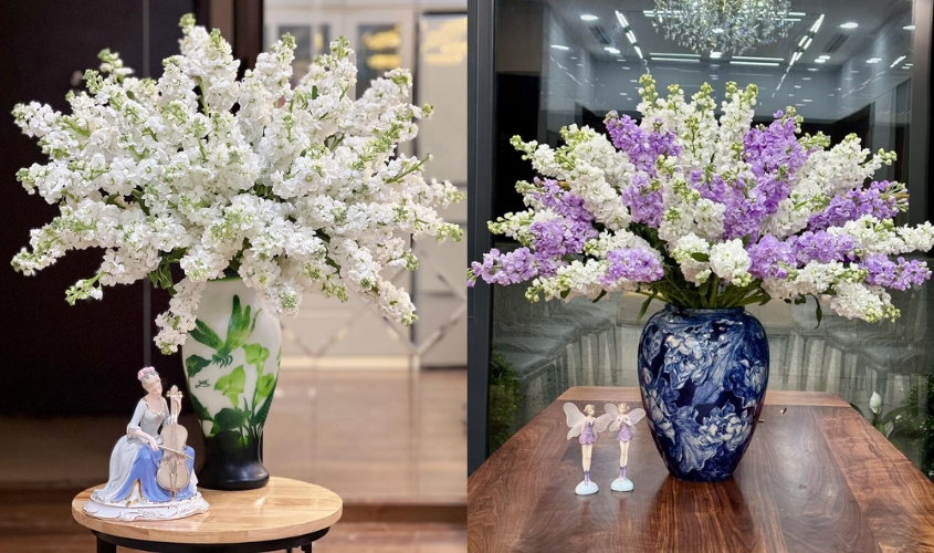 Mẫu cắm hoa phi yến đẹp trong bình 