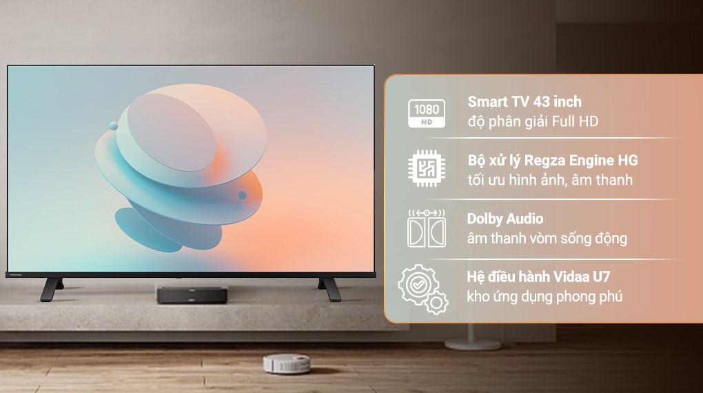 Smart Tivi Toshiba FHD 43 inch 43V31MP