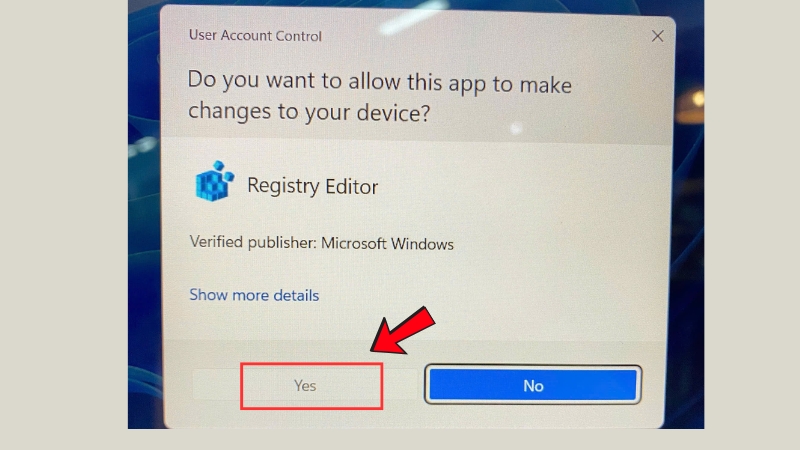 Mở Registy