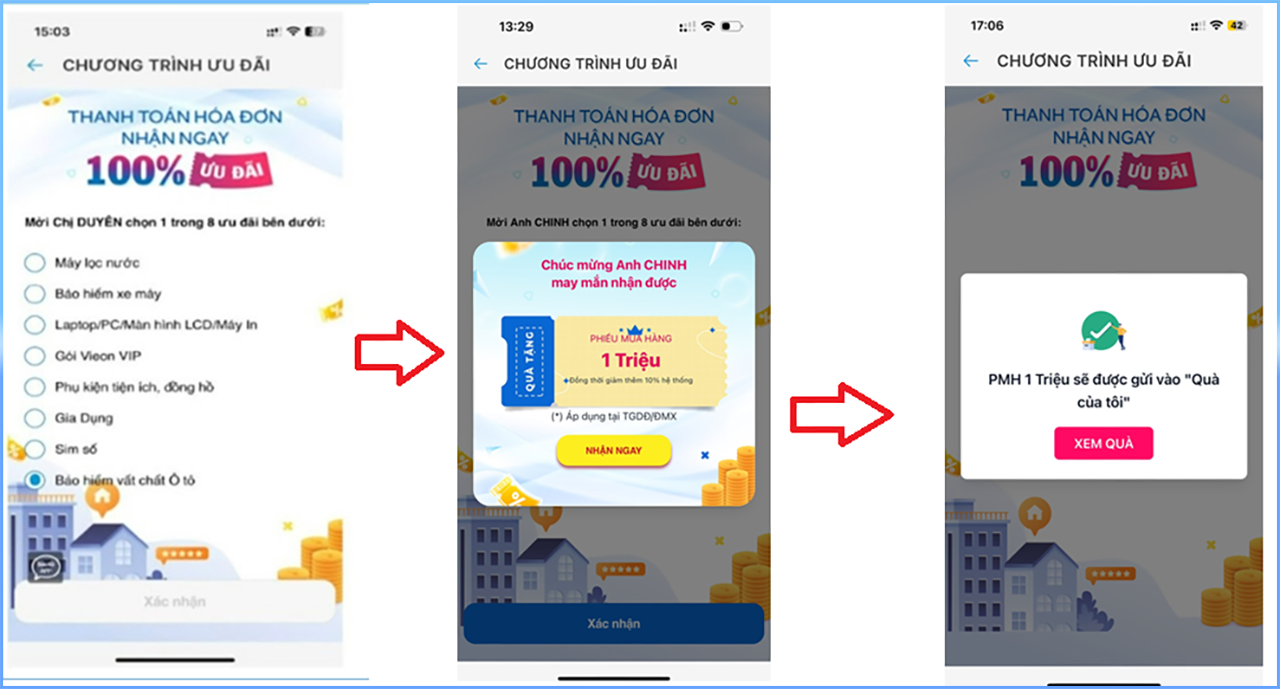 Hướng dẫn nhận Phiếu mua hàng trên app Quà tặng VIP Hướng dẫn nhận Phiếu mua hàng trên app Quà tặng VIP
