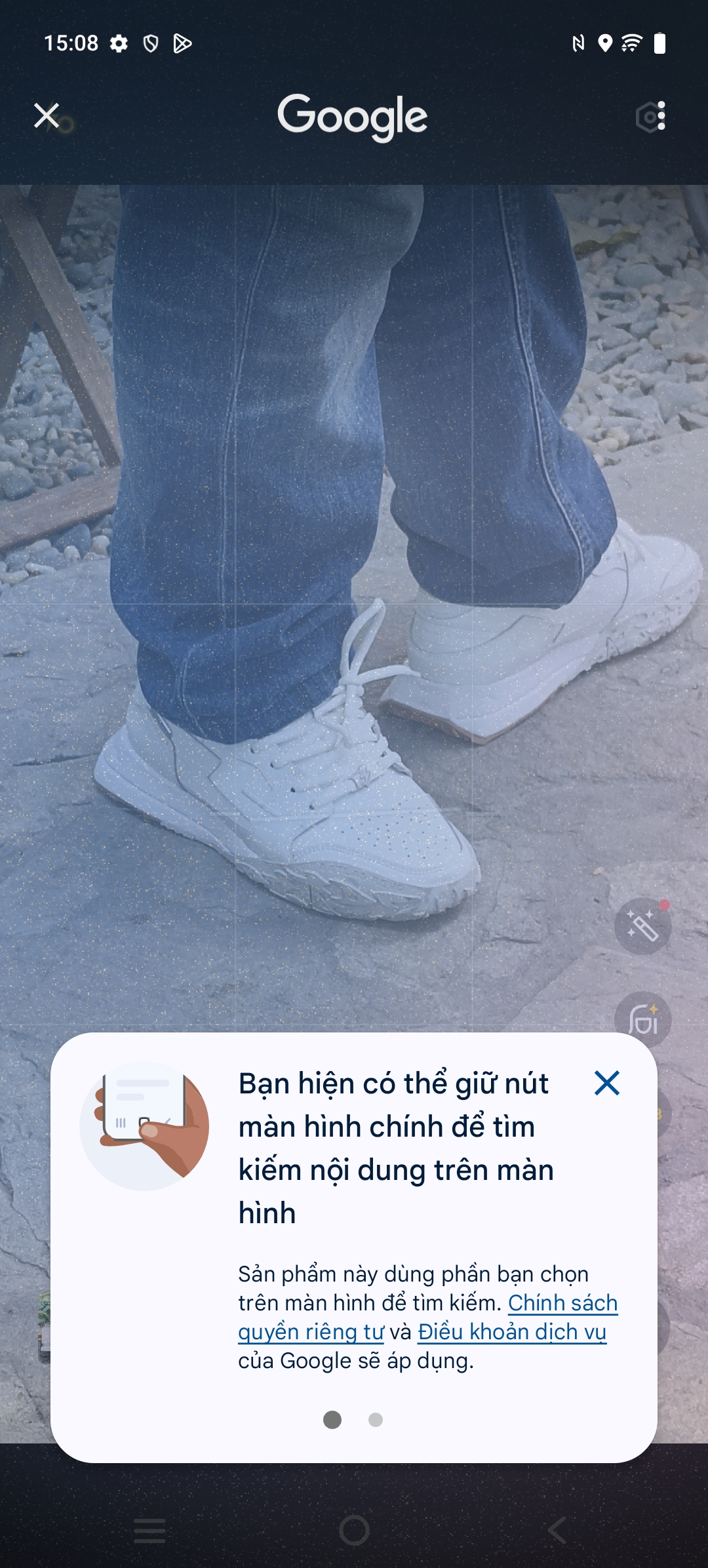 Hỗ trợ tính năng Circle To Search để tìm kiếm nhanh chóng hơn.