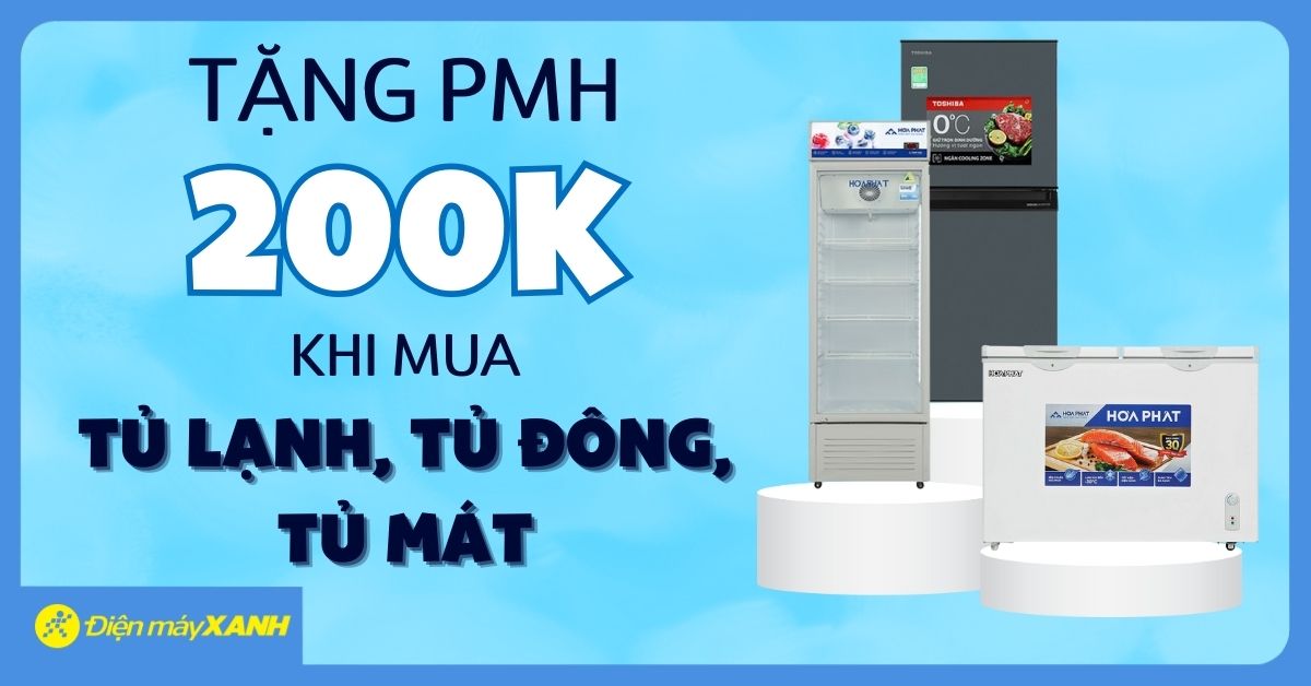 Nhận Ngay Phiếu Mua Hàng 200.000đ Khi Mua Tủ Lạnh, Tủ Đông, Tủ Mát - Dành Riêng Cho Khách Hàng May Mắn Trên Zalo Từ 20/04 - 04/05