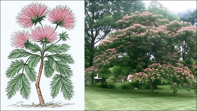 Hợp hoan bì không chỉ có giá trị làm cảnh mà còn được dùng để làm dược liệu