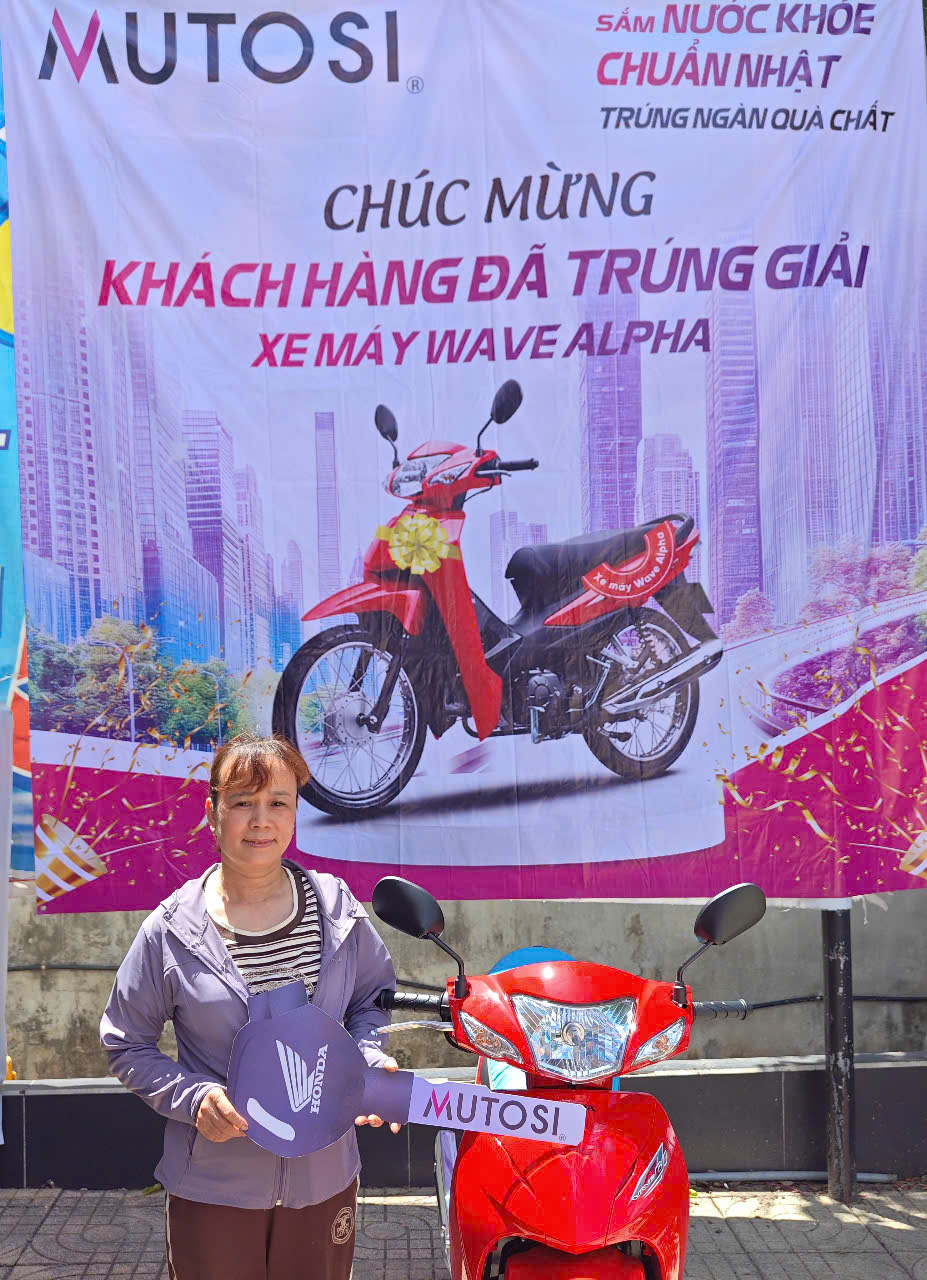 Giải Nhất : 01 xe m&aacute;y Honda Wave Alpha