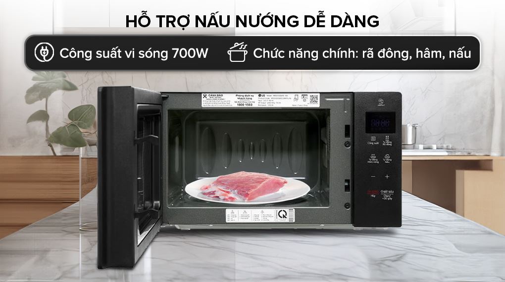 Rã đông theo trọng lượng hoặc Inverter giúp thực phẩm tan đều, không chín ép hay mất nước