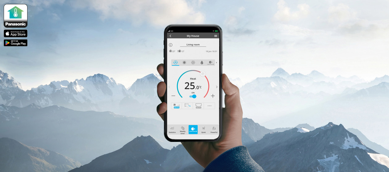 Kết nối và điều khiển thuận tiện qua ứng dụng Panasonic Comfort Cloud