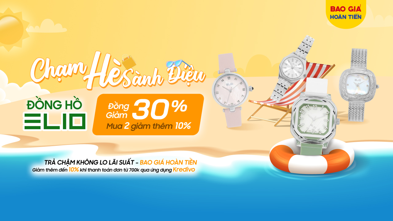 Đón hè xinh xắn cùng đồng hồ Elio mới, ưu đãi 30% Đón hè xinh xắn cùng đồng hồ Elio mới, ưu đãi 30%