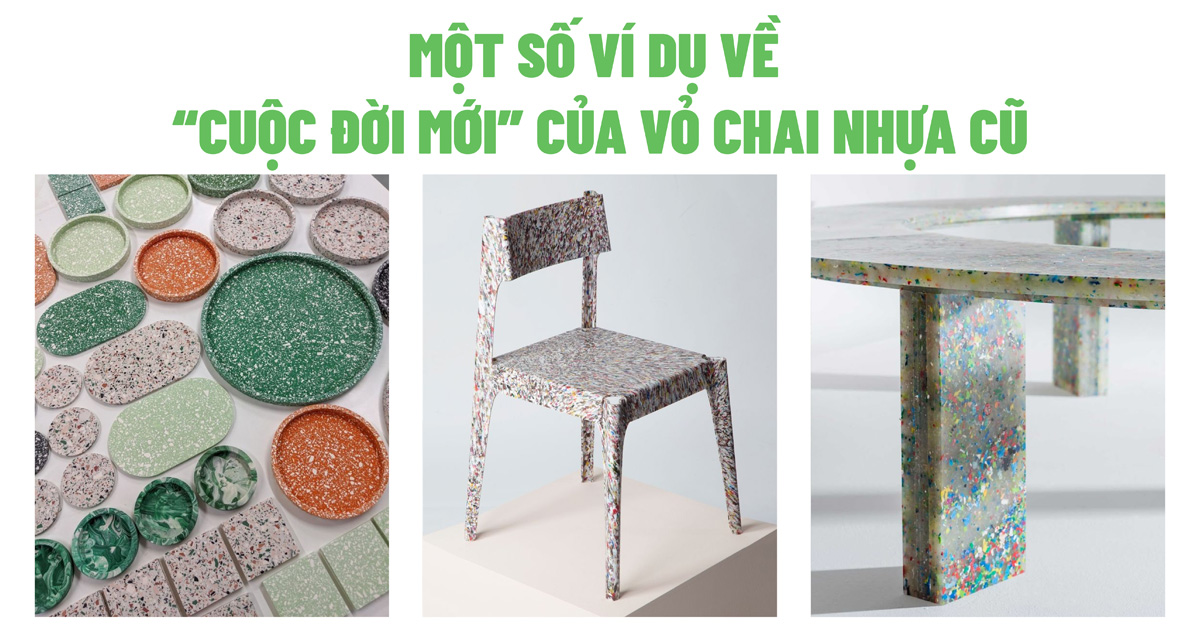 Một số ví dụ về tái chế chai nhựa cũ Một số ví dụ về tái chế chai nhựa cũ