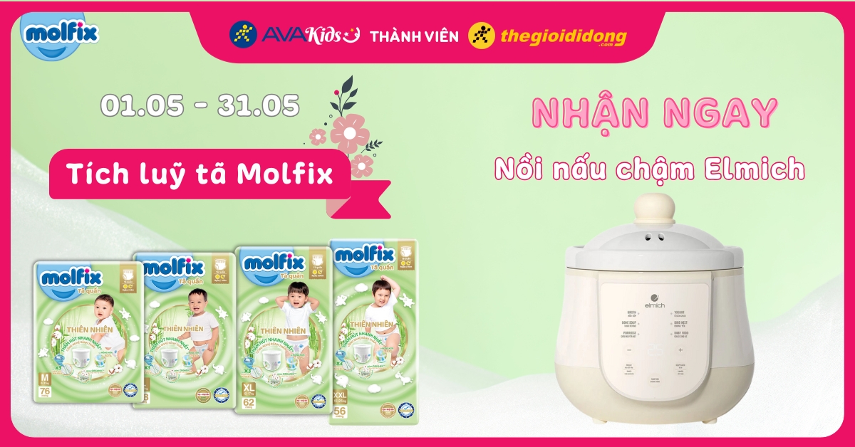 Tích luỹ hoá đơn tã Molfix