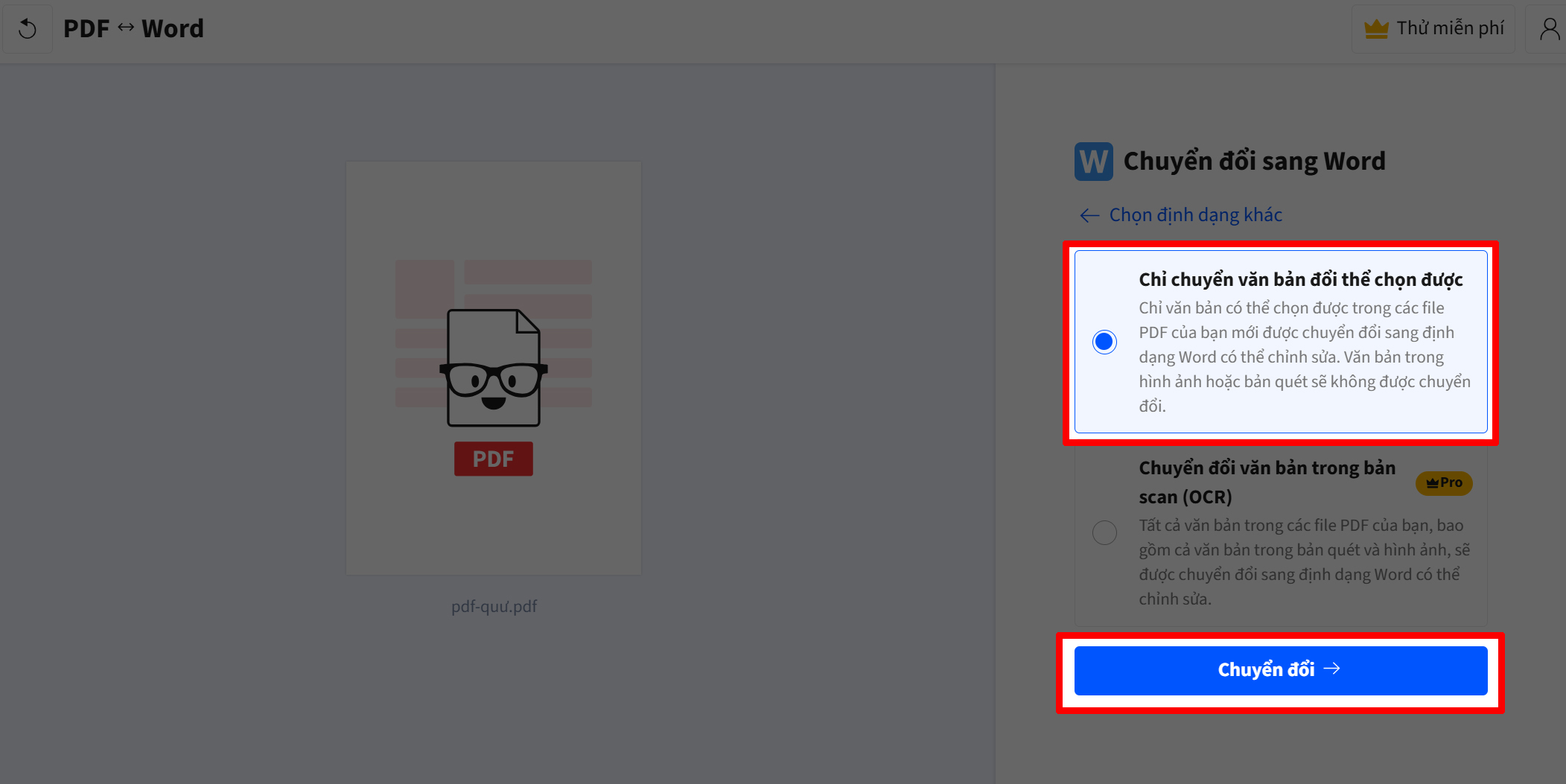 Cách chuyển ảnh thành file Word
