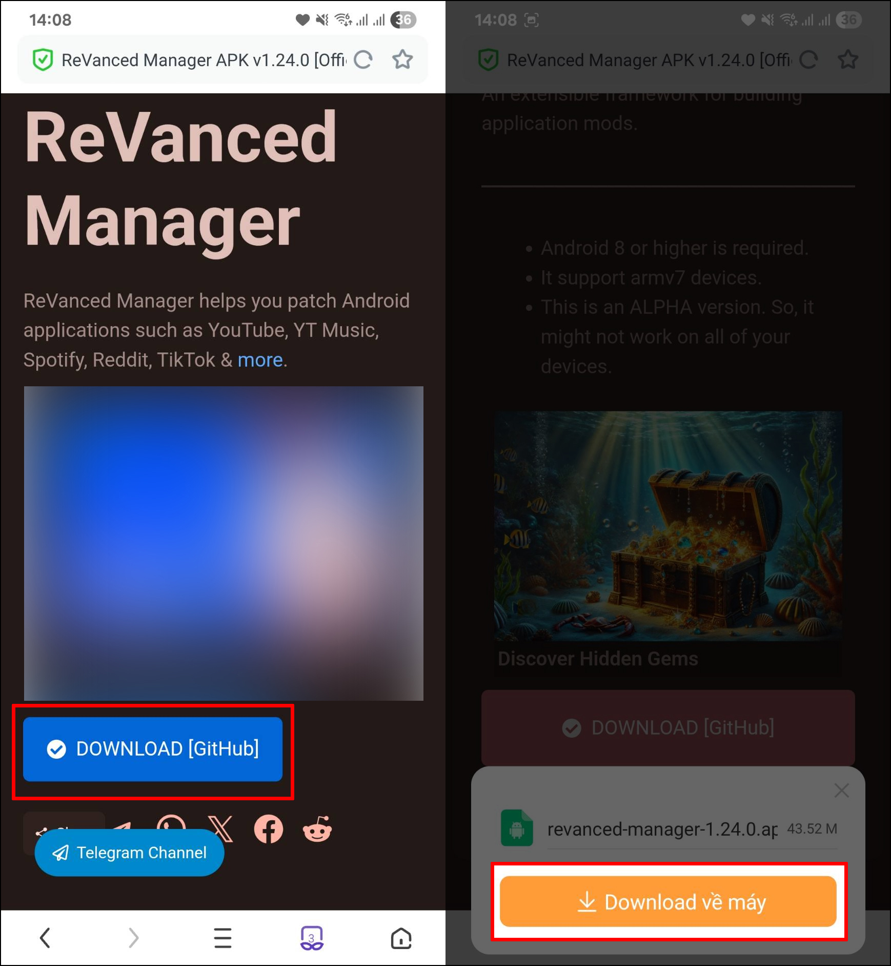 Cách tải YouTube ReVanced 20.12.46