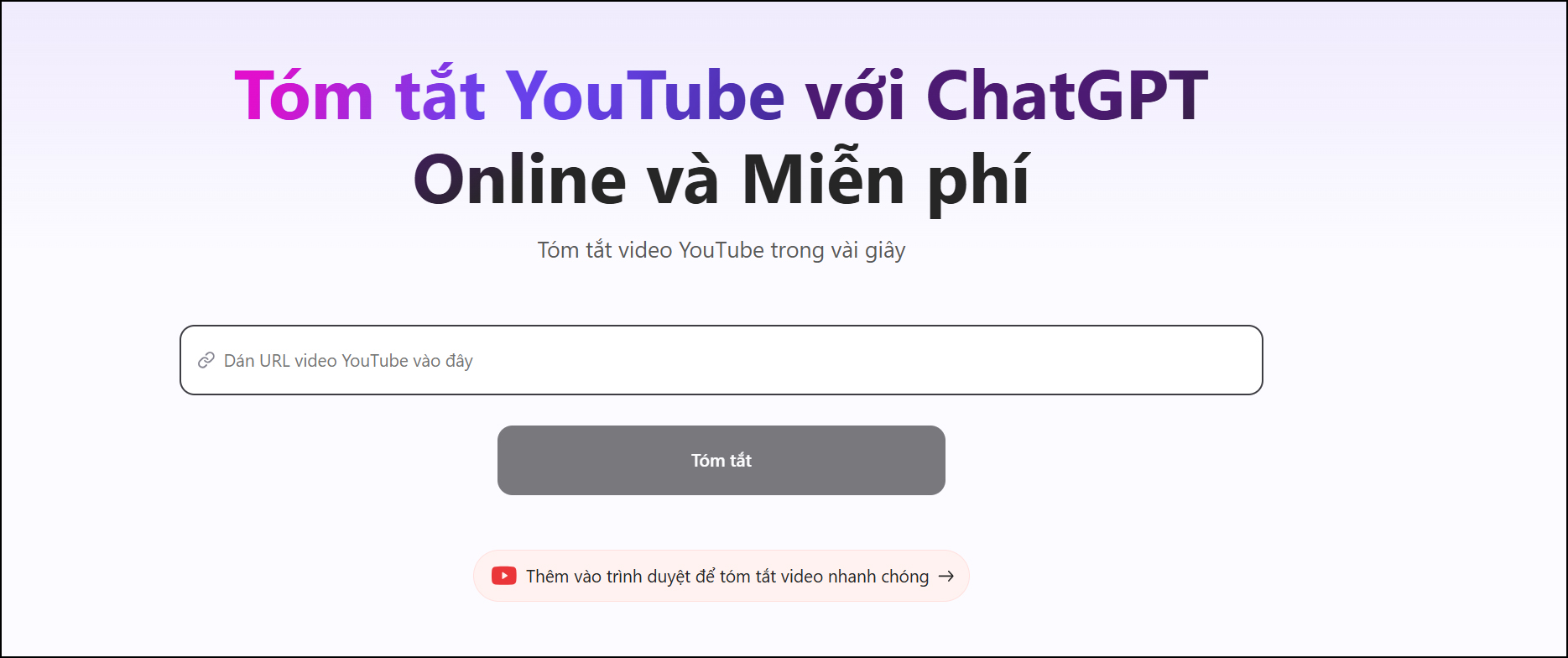 Cách tóm tắt video YouTube bằng AI