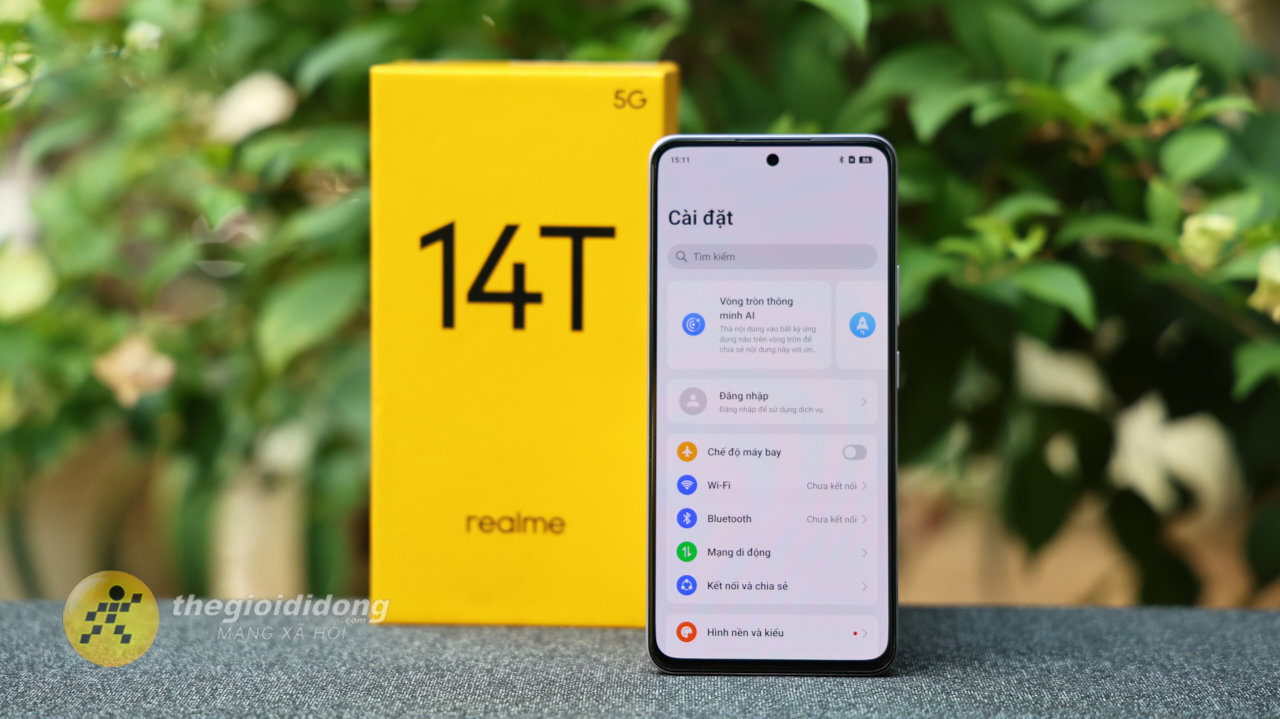 Trên tay realme 14T 5G: Màn hình AMOLED chất lượng, pin 6.000 mAh Trên tay realme 14T 5G: Màn hình AMOLED chất lượng, pin 6.000 mAh