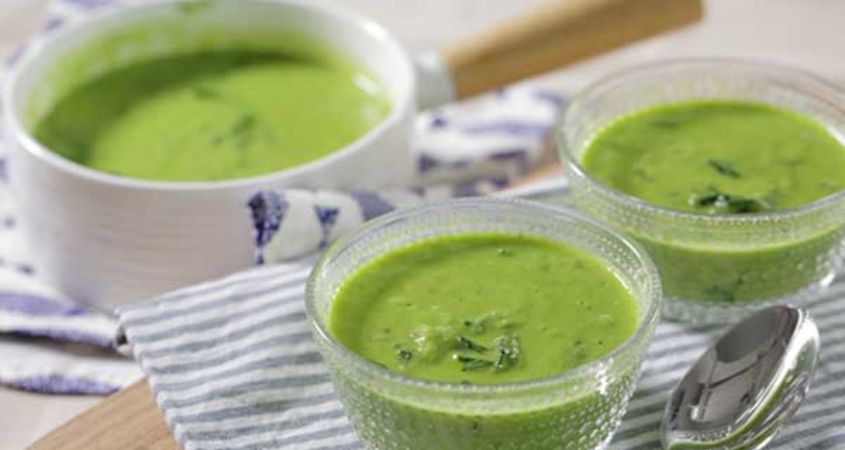 Hình minh hoạ cháo bề bề cải bó xôi