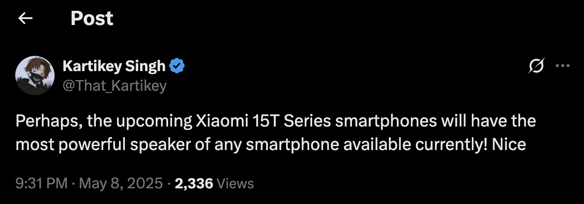 Xiaomi 15T series Xiaomi 15T series