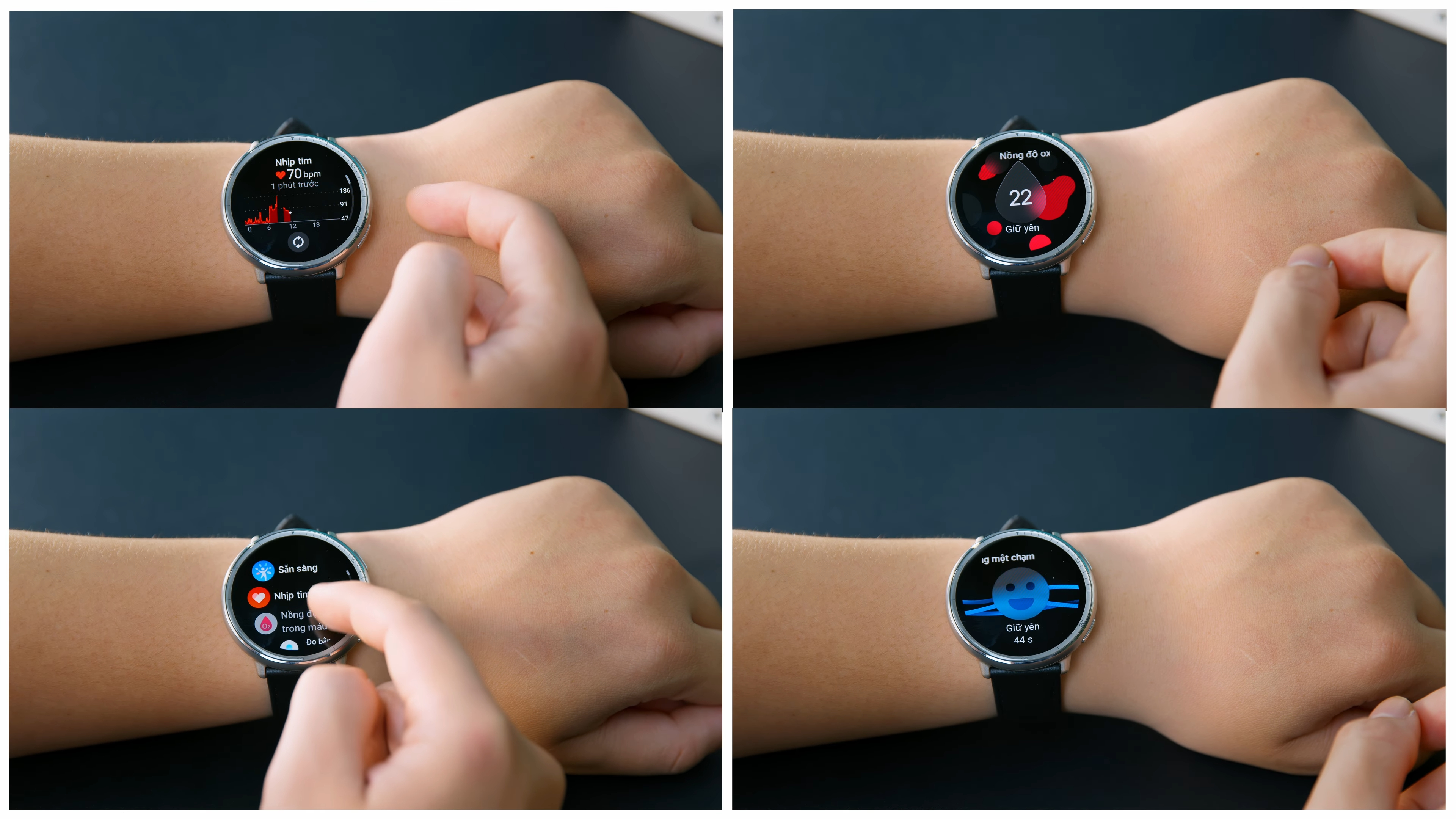 Amazfit Active 2 Premium hỗ trợ đầy đủ tính năng theo dõi sức khỏe chuyên sâu. Amazfit Active 2 Premium hỗ trợ đầy đủ tính năng theo dõi sức khỏe chuyên sâu.