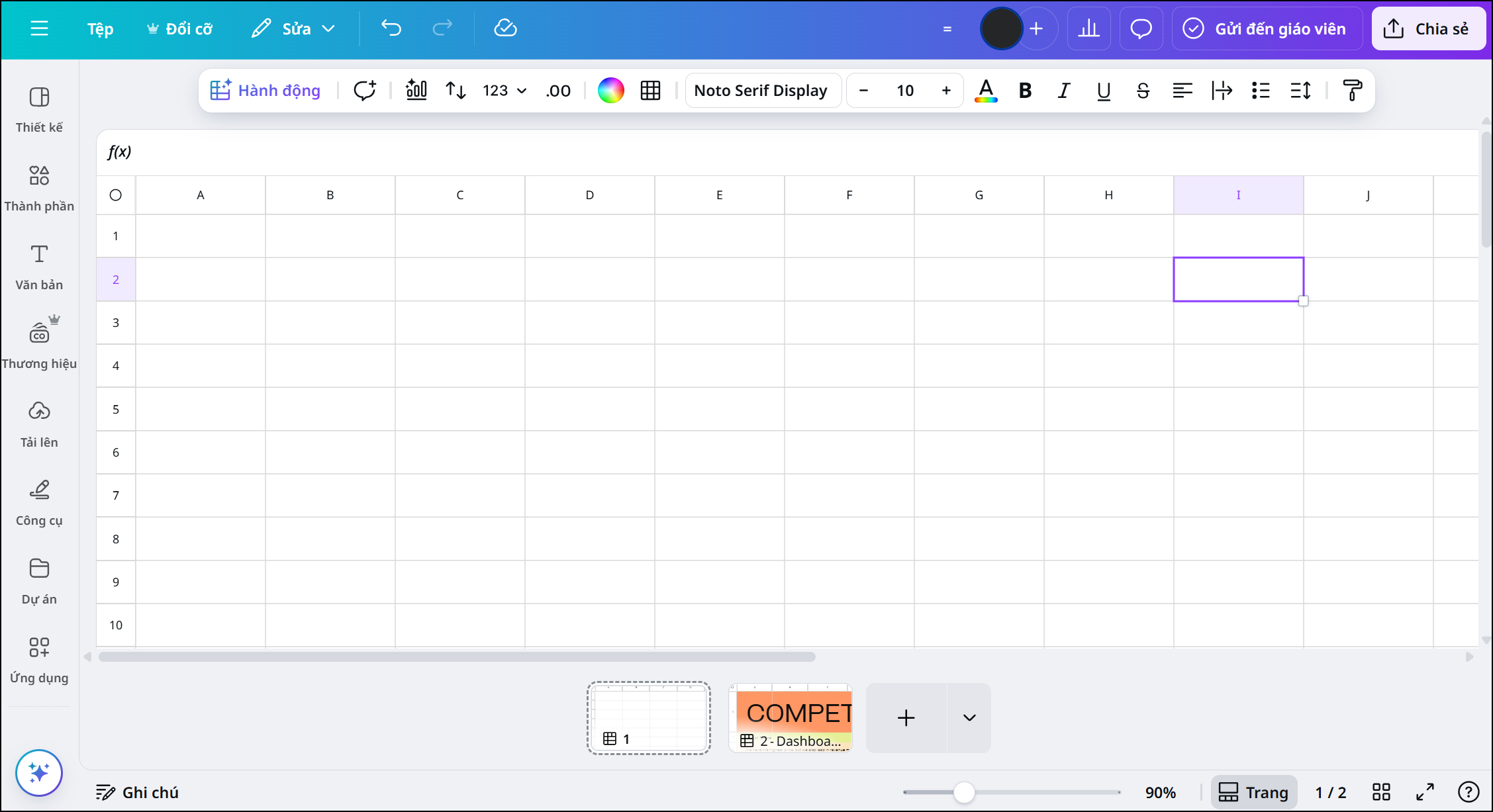 Cách tạo bảng trên Canva Cách tạo bảng trên Canva
