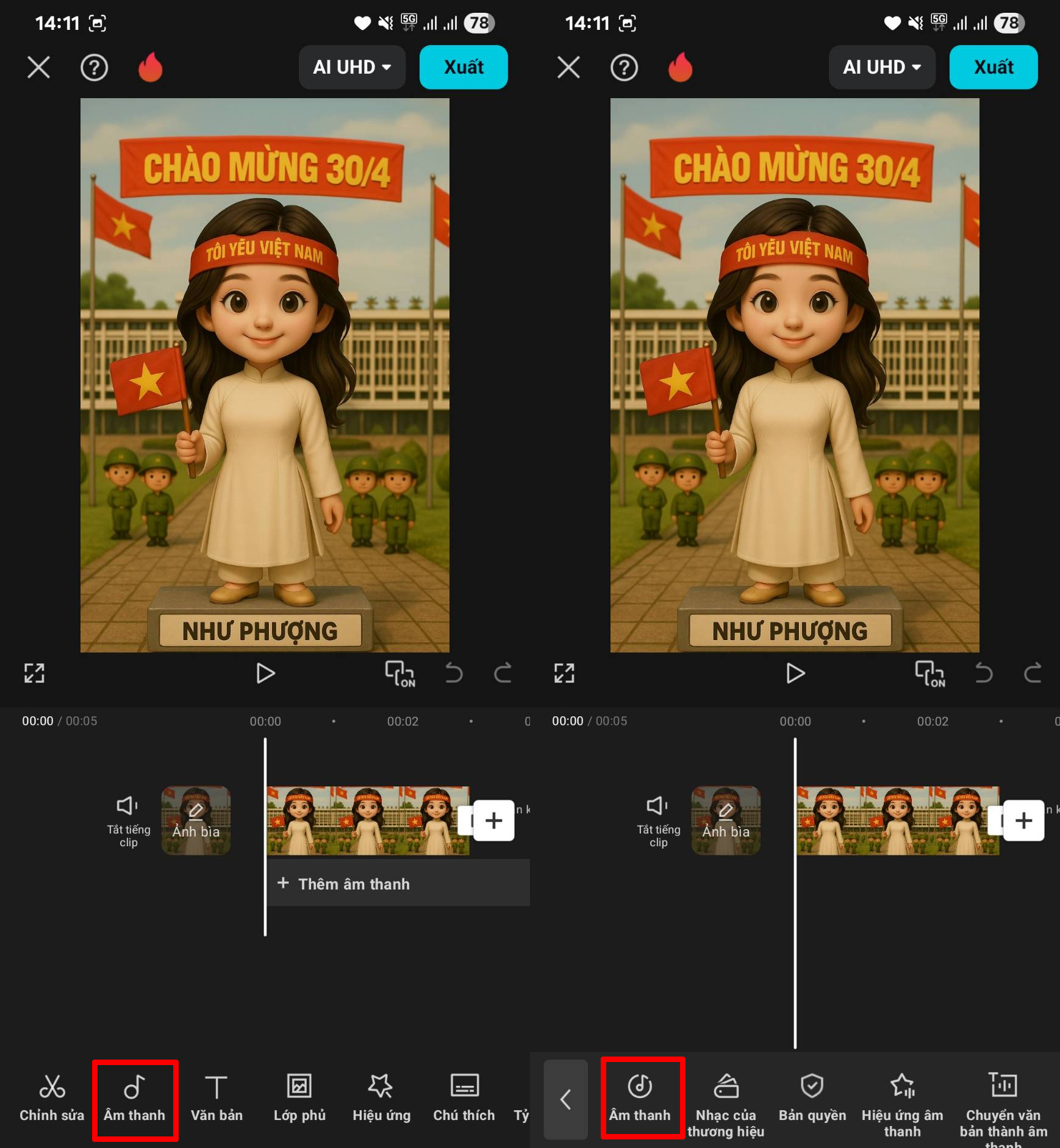 Cách ghép nhạc vào ảnh và video trên CapCut