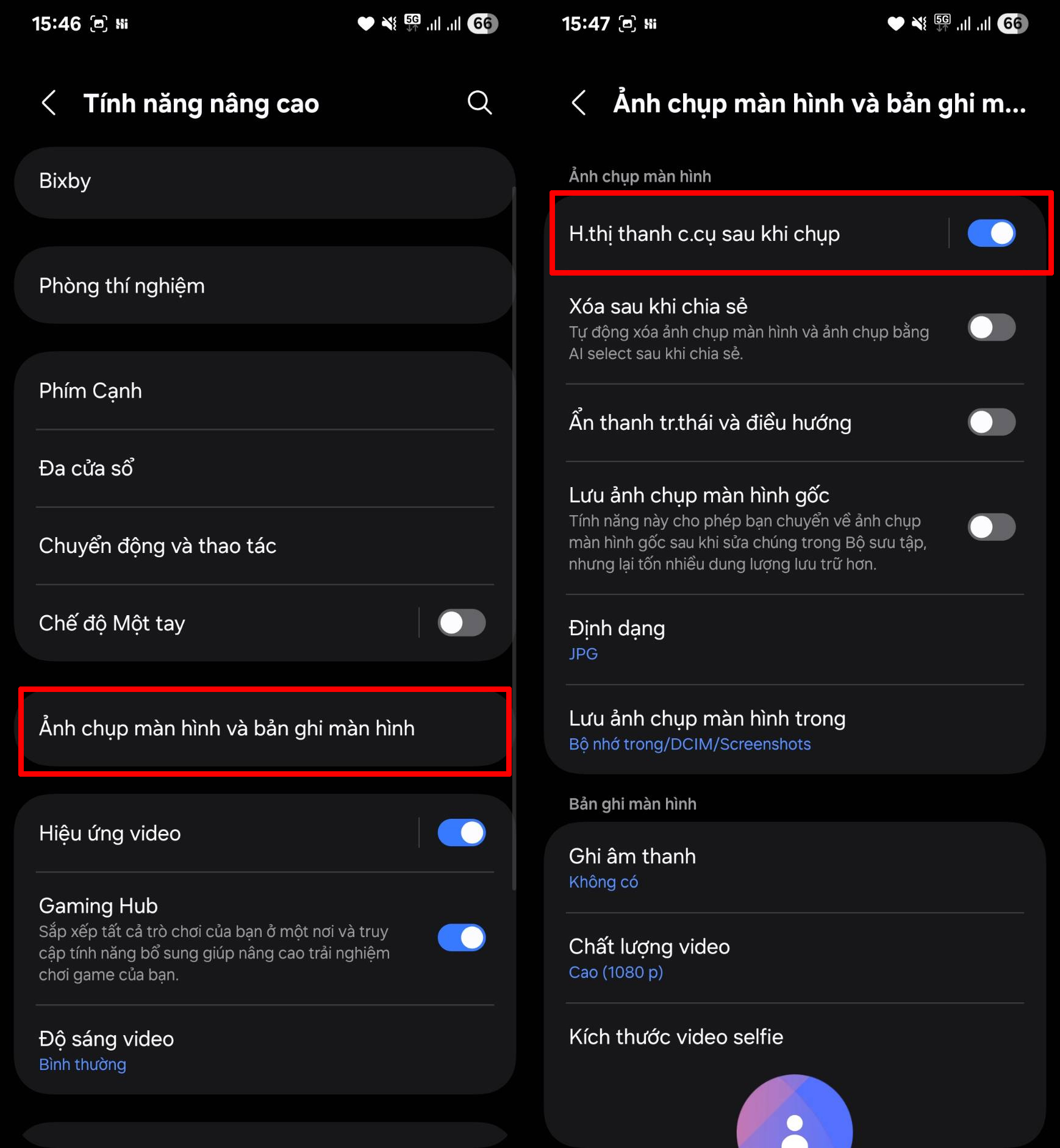 Cách thêm nút xóa khi chụp màn hình trên Samsung Cách thêm nút xóa khi chụp màn hình trên Samsung