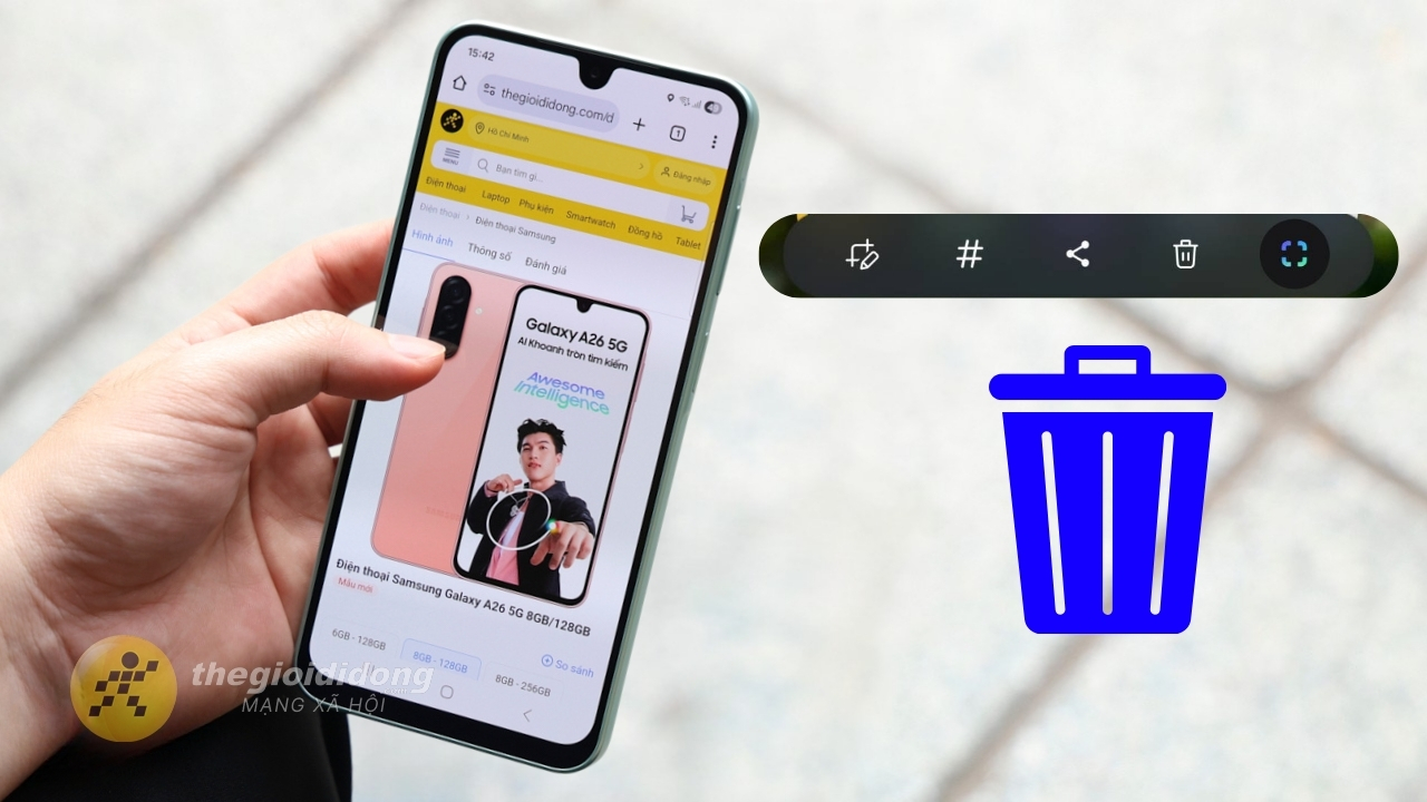 Cách thêm nút xóa khi chụp màn hình trên Samsung Cách thêm nút xóa khi chụp màn hình trên Samsung