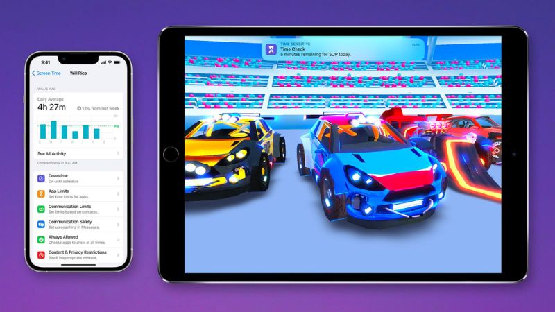 Khi mật khẩu Screen Time được nhập sẽ hiện thông báo
