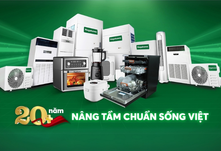 Nồi cơm điện Nagakawa thuộc thương hiệu uy tín của Việt Nam