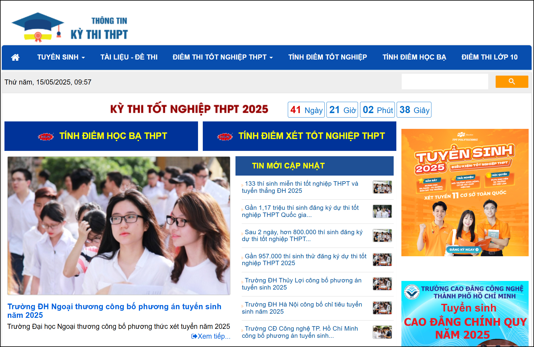 Cách tính điểm thi THPT 2025 Cách tính điểm thi THPT 2025