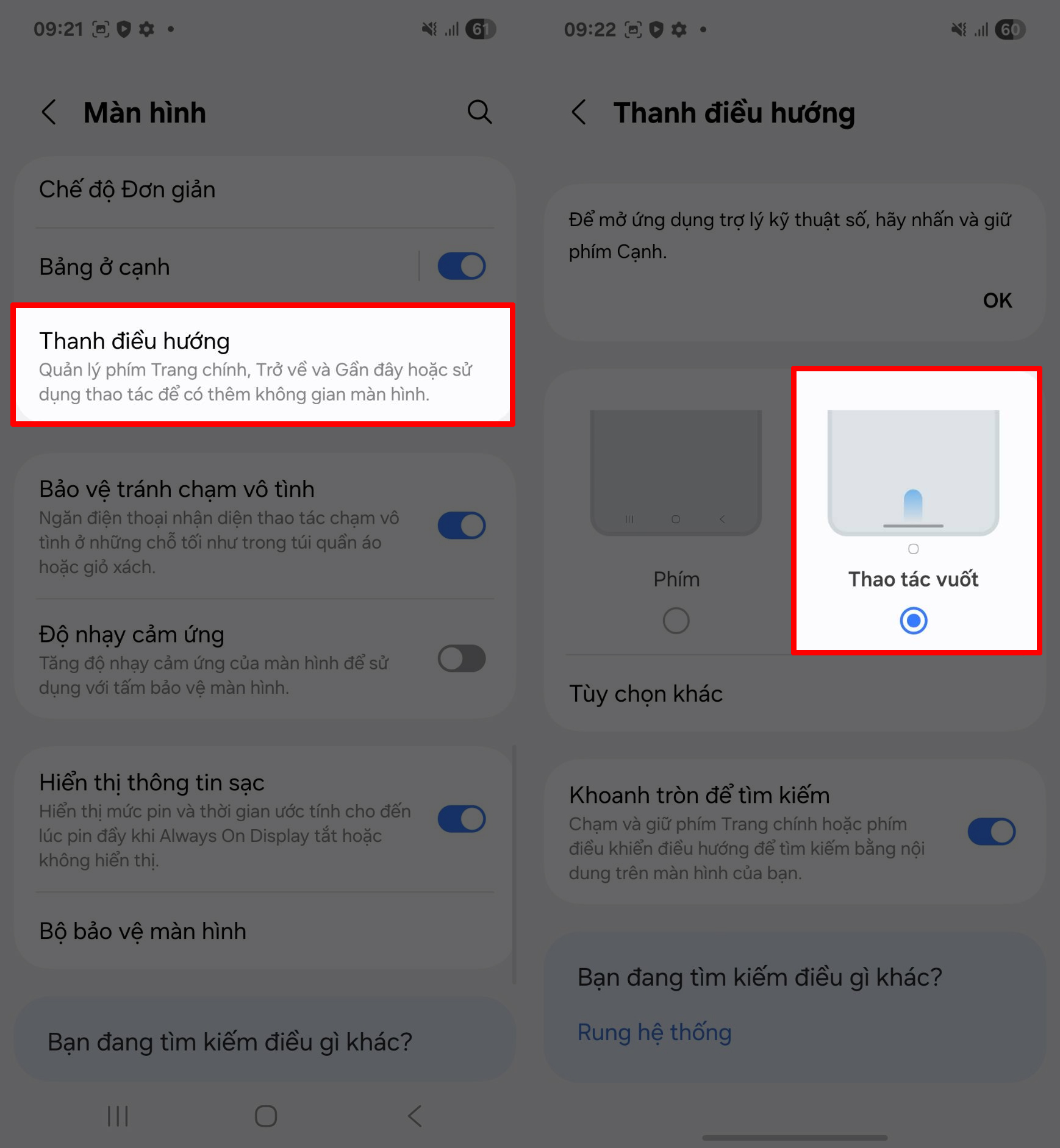 Cách tắt thanh điều hướng trên Galaxy S25 Edge