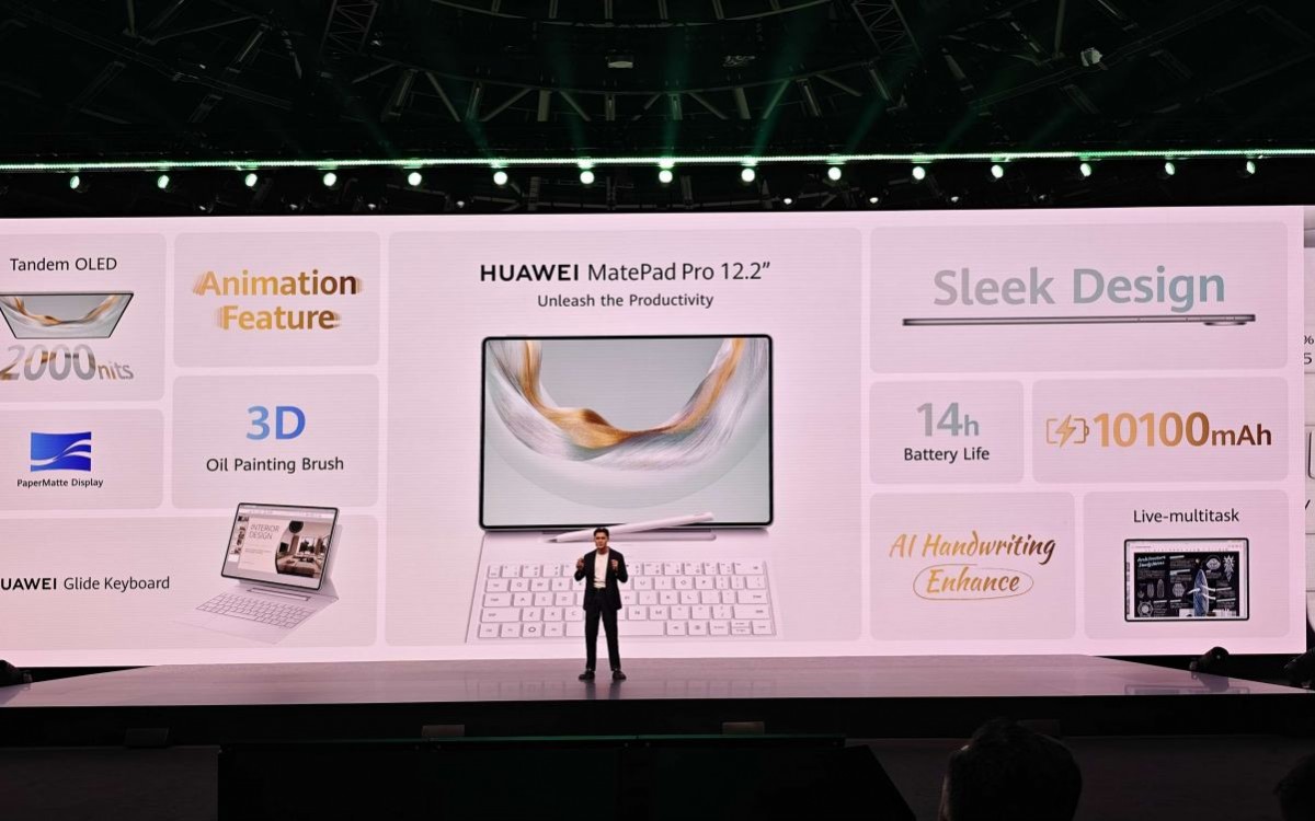 HUAWEI MatePad Pro 12.2 sở hữu loạt công nghệ màn hình tiên tiến. HUAWEI MatePad Pro 12.2 sở hữu loạt công nghệ màn hình tiên tiến.