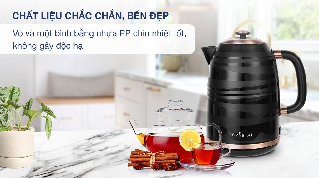 Bình đun siêu tốc Crystal 1.7 lít K512PN