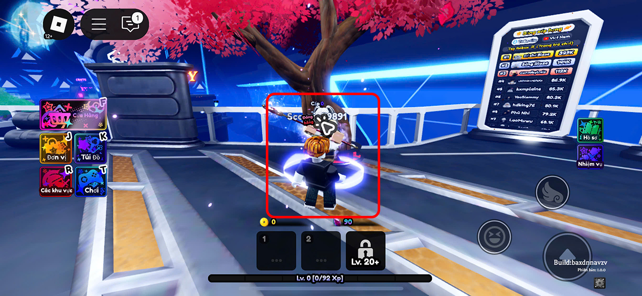 Chọn nhân vật Đóng băng