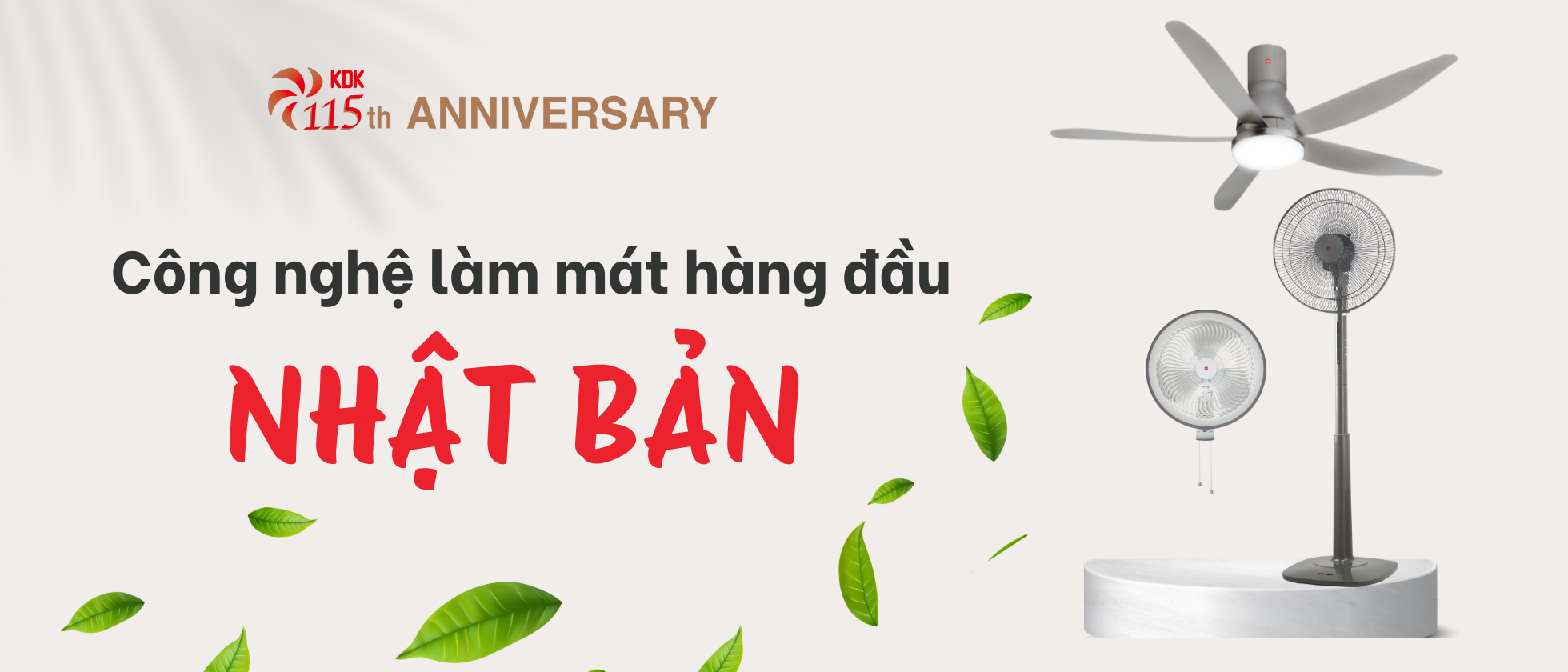 Quạt trần KDK - Thương hiệu uy tín từ Nhật Bản