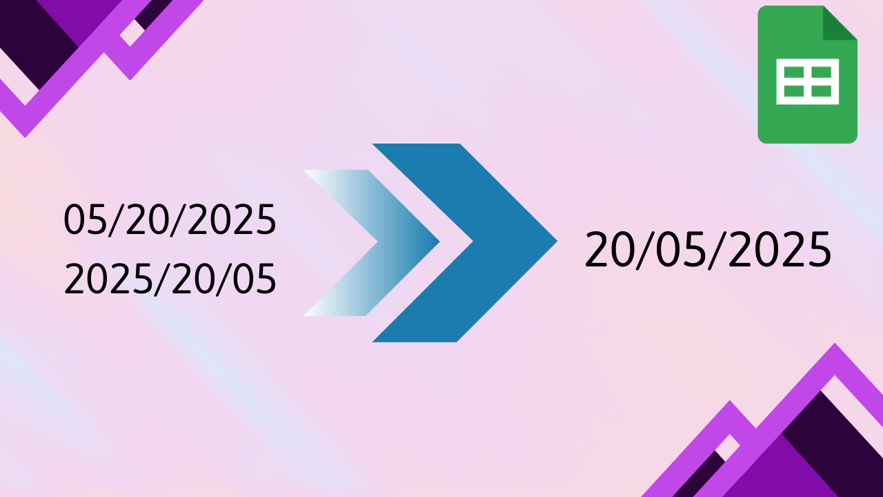 Cách sửa lỗi định dạng ngày tháng trong Google Sheet