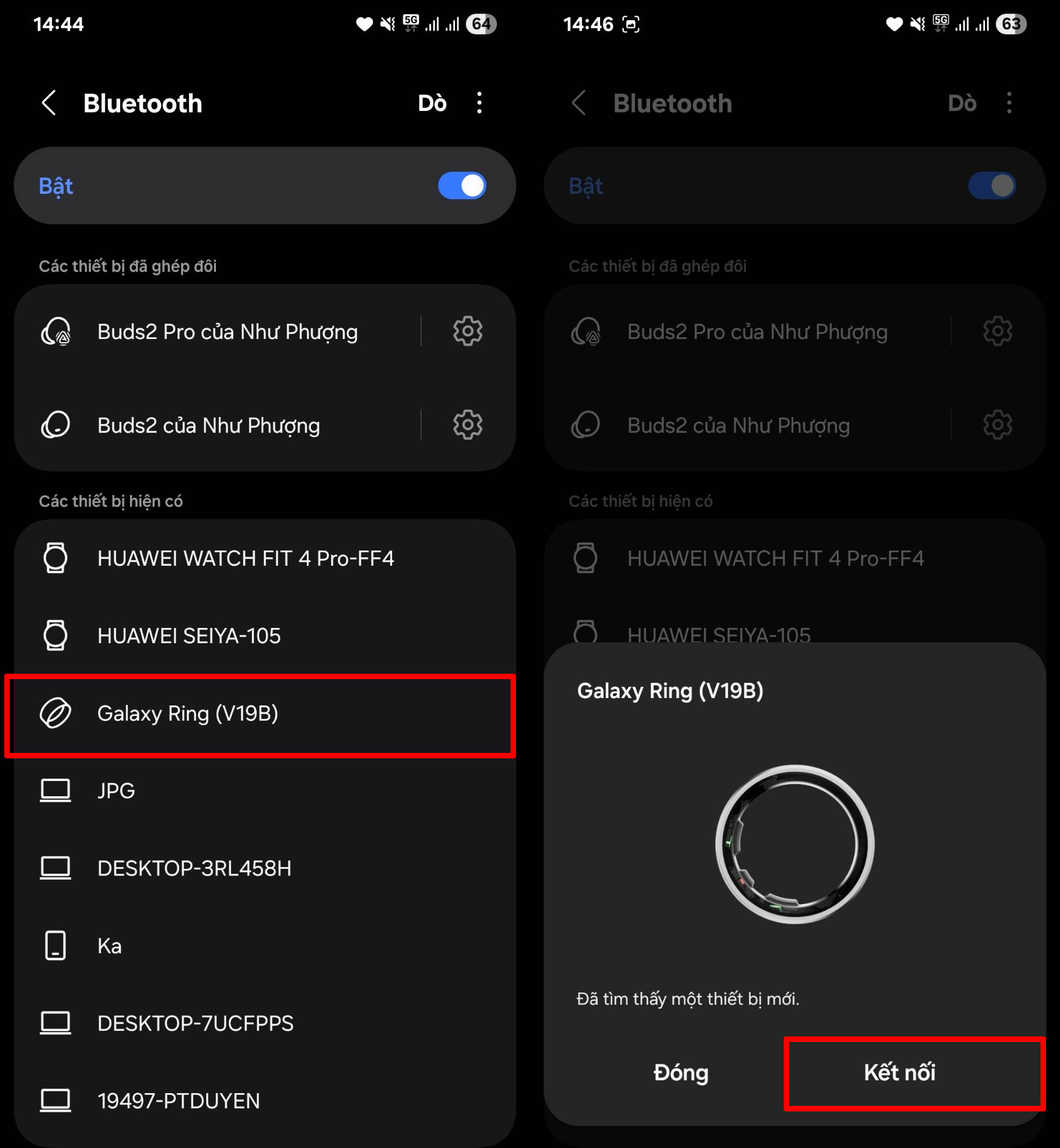 Cách kết nối sử dụng Galaxy Ring Cách kết nối sử dụng Galaxy Ring