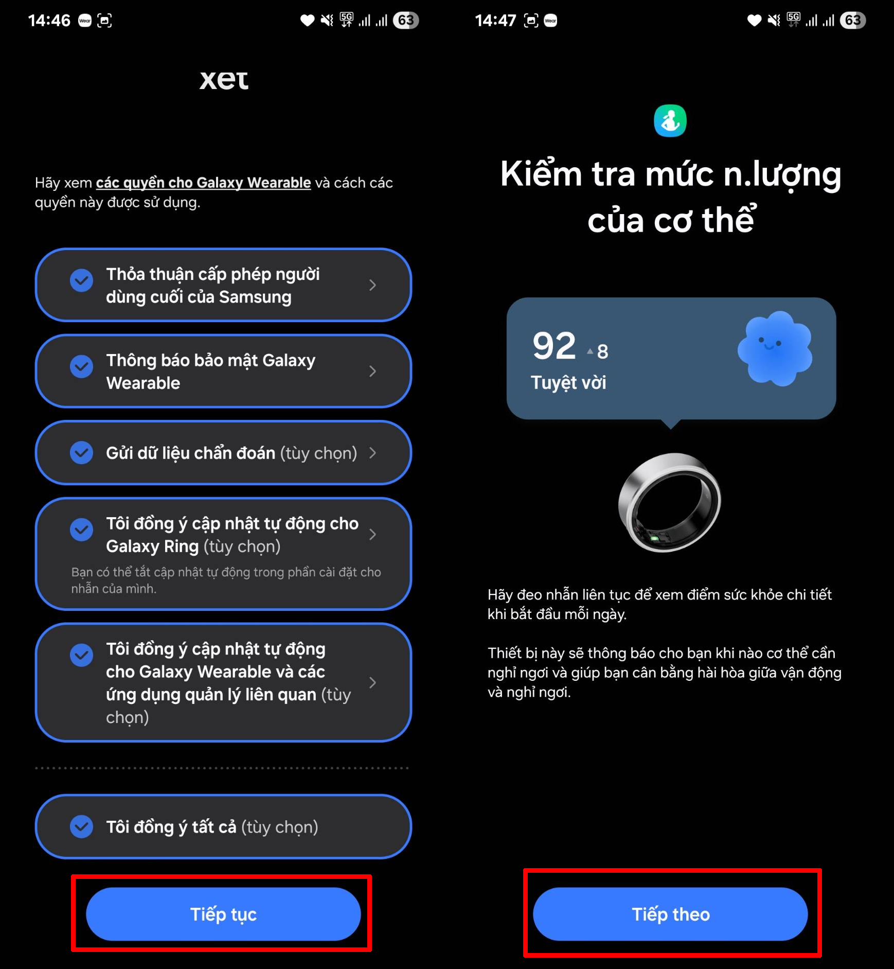 Cách kết nối sử dụng Galaxy Ring Cách kết nối sử dụng Galaxy Ring