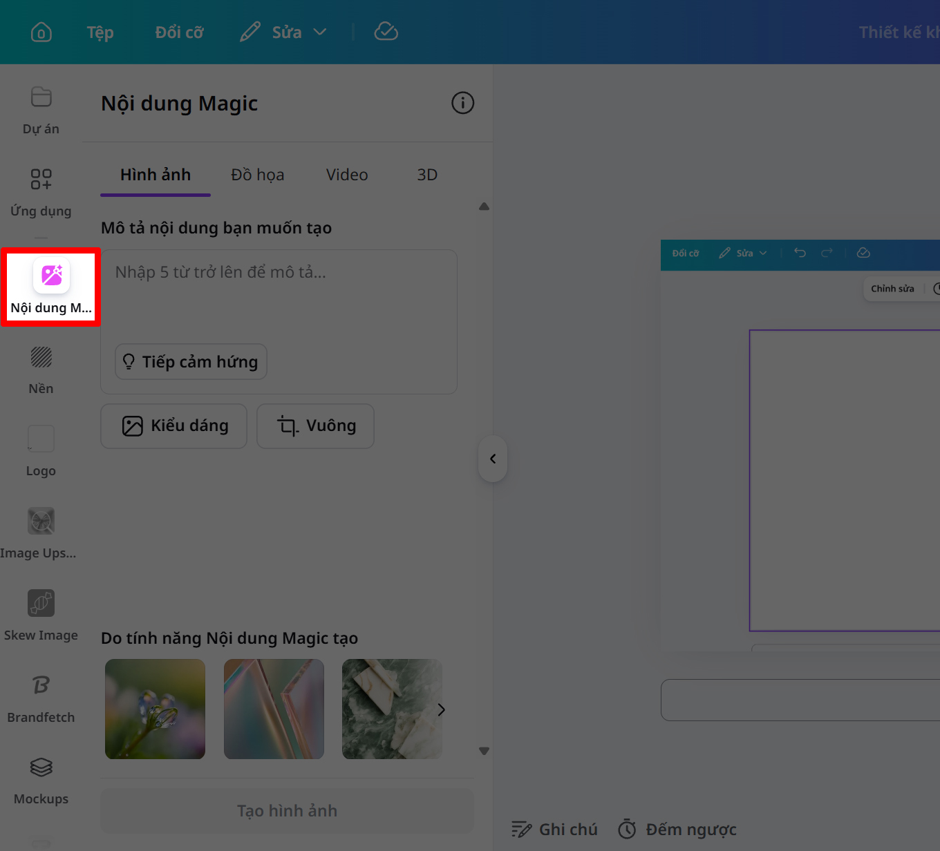 Cách tạo đồ họa bằng AI trên Canva Cách tạo đồ họa bằng AI trên Canva
