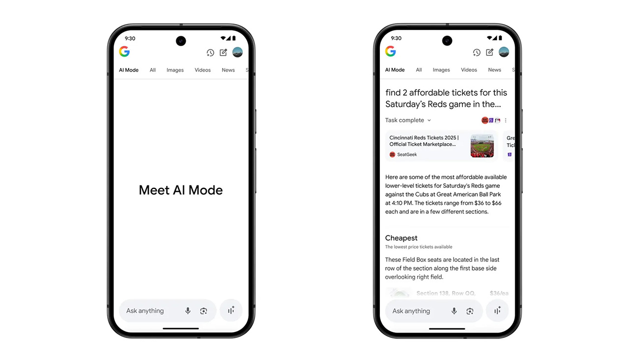 Google Search giờ đây cũng đã được tích hợp các tính năng AI. Google Search giờ đây cũng đã được tích hợp các tính năng AI.