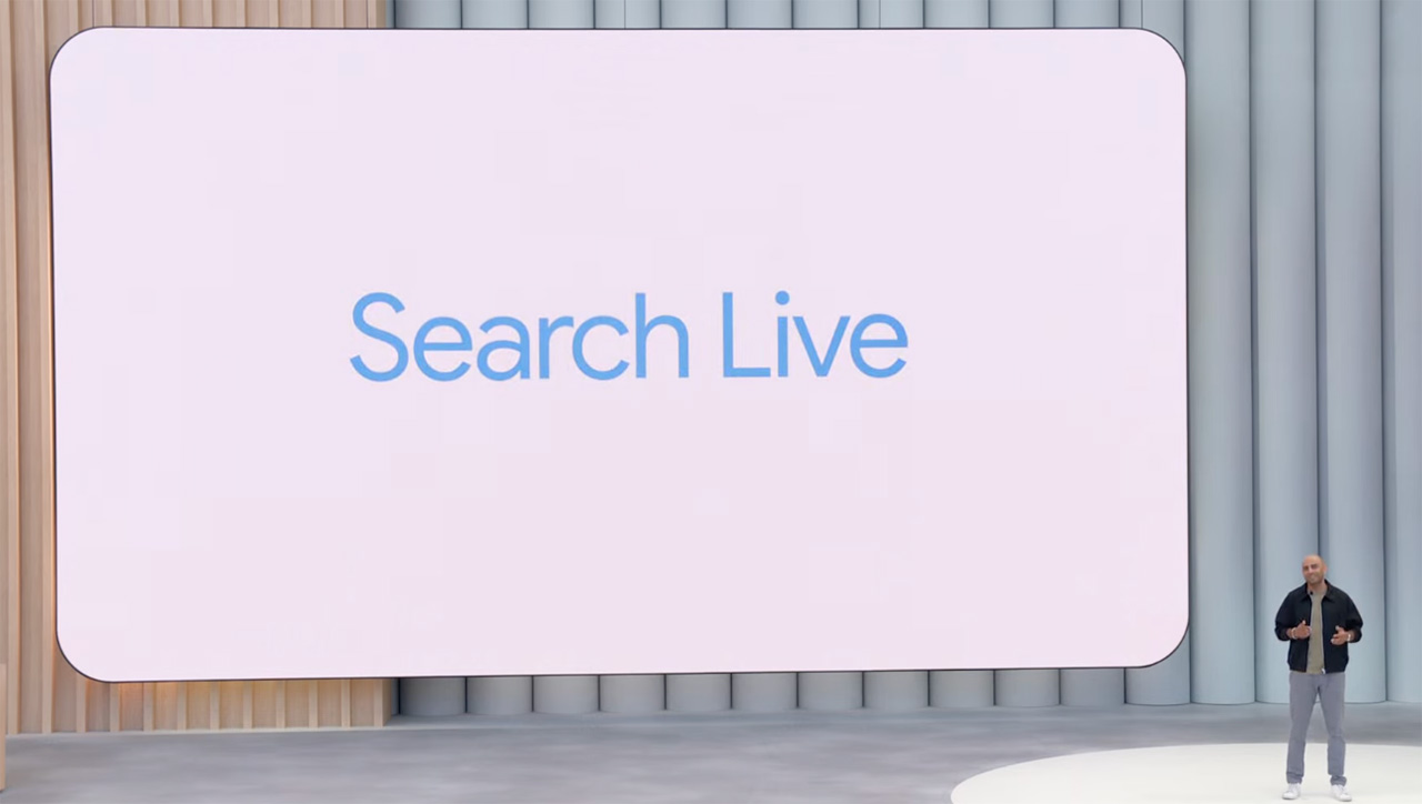 Giờ đây người dùng có thể giao tiếp nhiều hơn với tính năng Search Live. Giờ đây người dùng có thể giao tiếp nhiều hơn với tính năng Search Live.