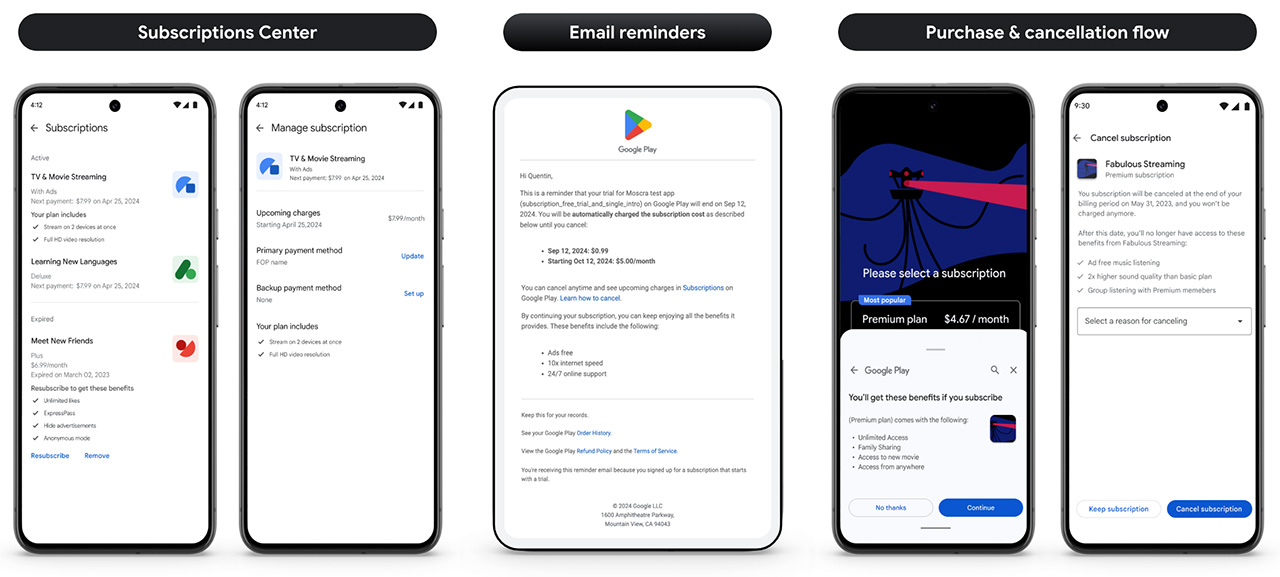 Google cũng giới thiệu loạt tính năng mới trên Google Play. Google cũng giới thiệu loạt tính năng mới trên Google Play.