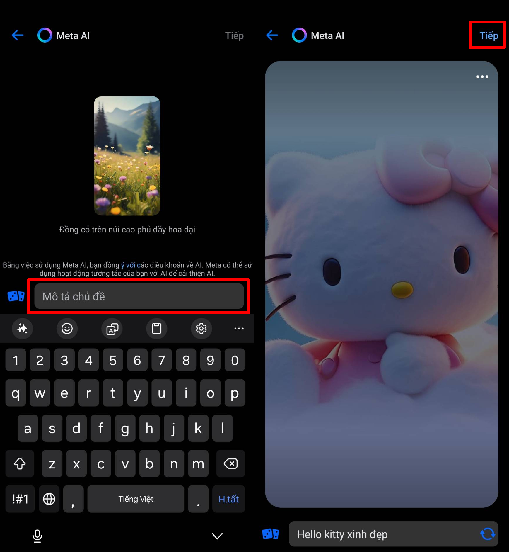 Cách tạo chủ dề Messenger bằng AI Cách tạo chủ dề Messenger bằng AI