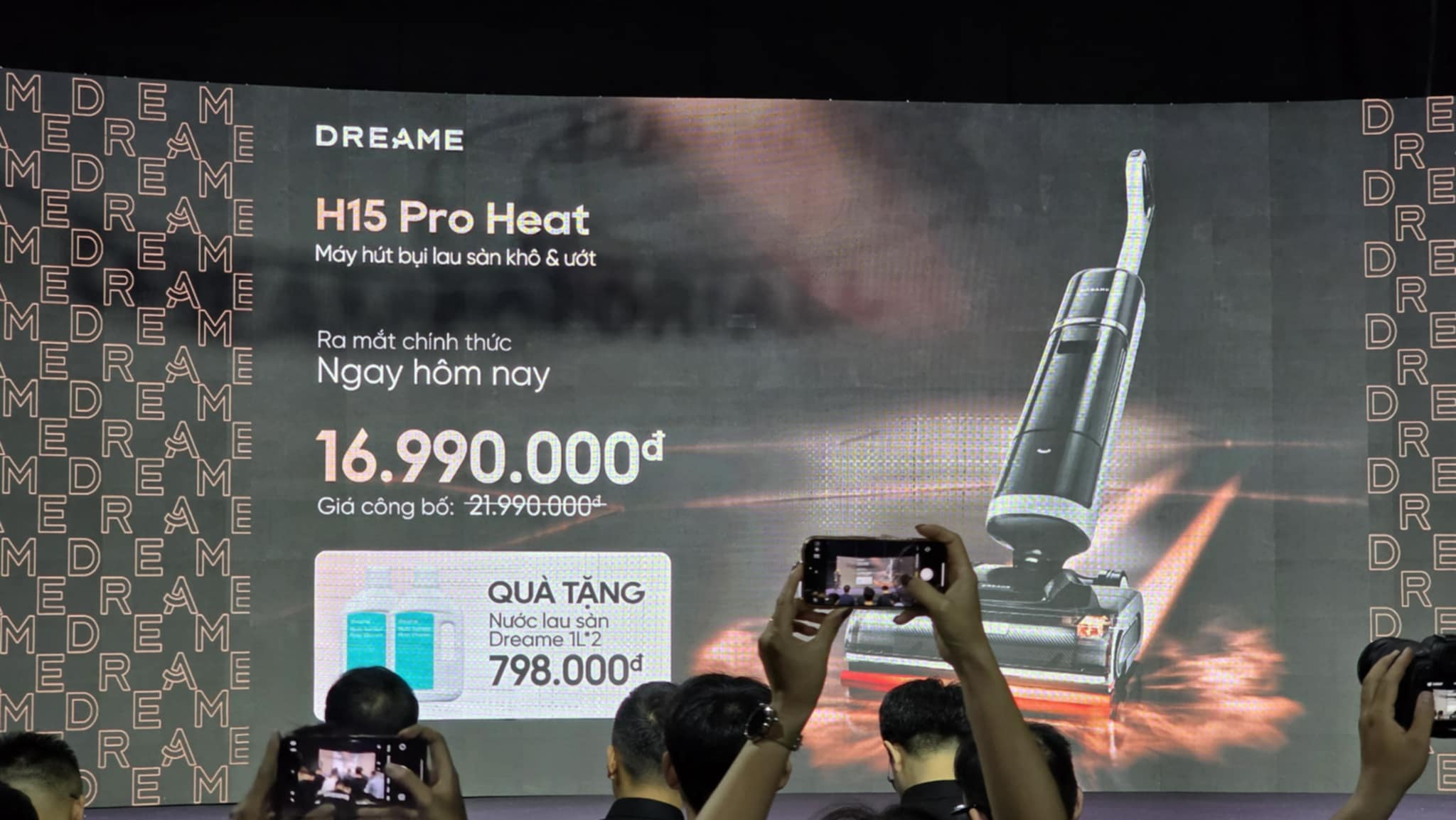 Giá bán chính thức của DREAME H15 Pro Heat. Giá bán chính thức của DREAME H15 Pro Heat.