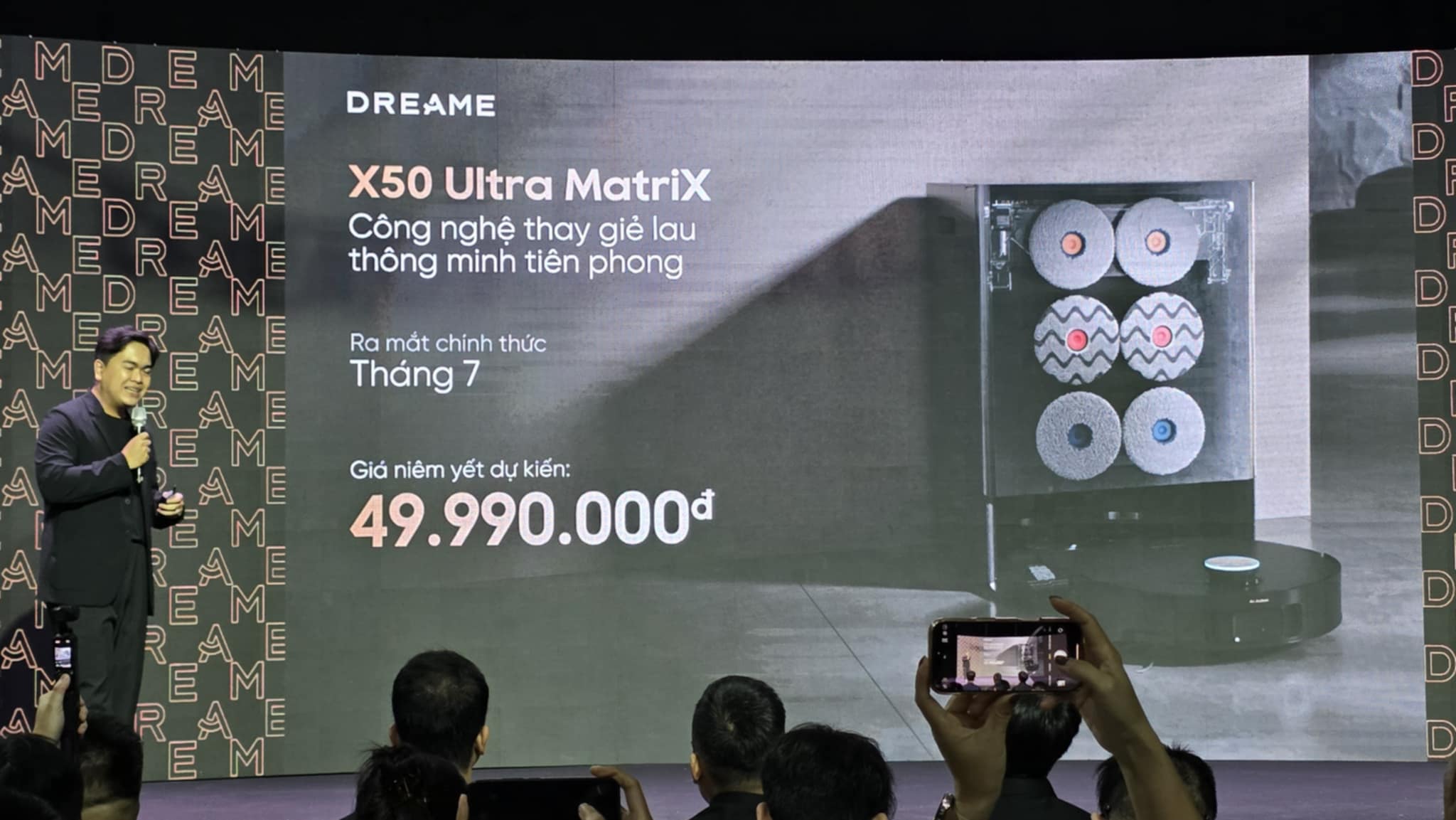 Giá bán chính thức của DREAME X50 Matrix. Giá bán chính thức của DREAME X50 Matrix.