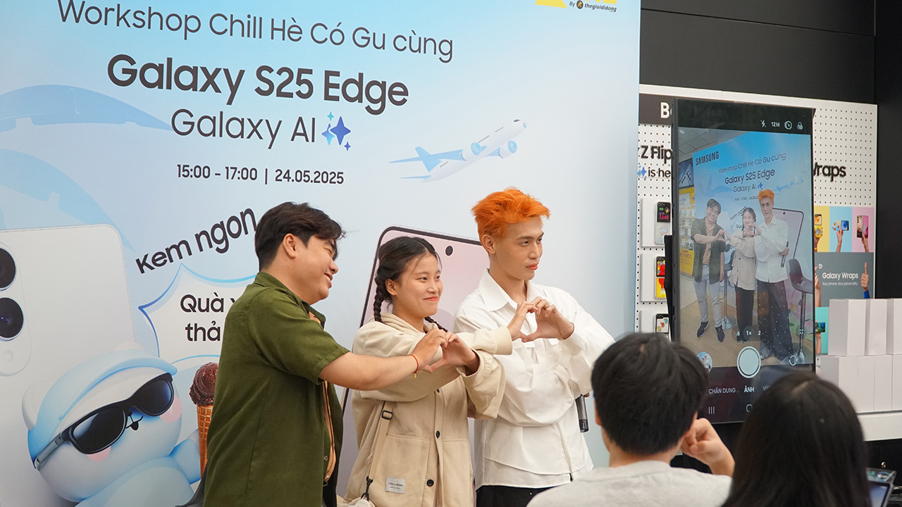 Toàn cảnh buổi workshop Chill hè có gu cùng Galaxy S25 Edge. Toàn cảnh buổi workshop Chill hè có gu cùng Galaxy S25 Edge.