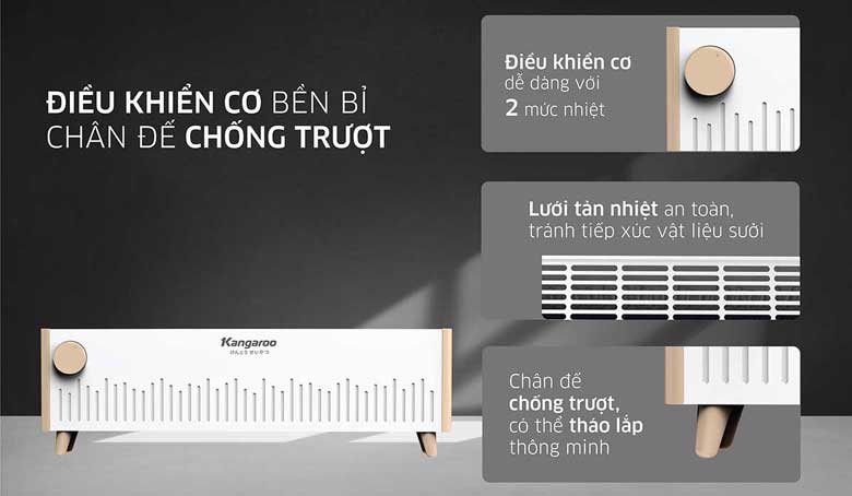Máy sưởi để bàn Kangaroo KGFH11