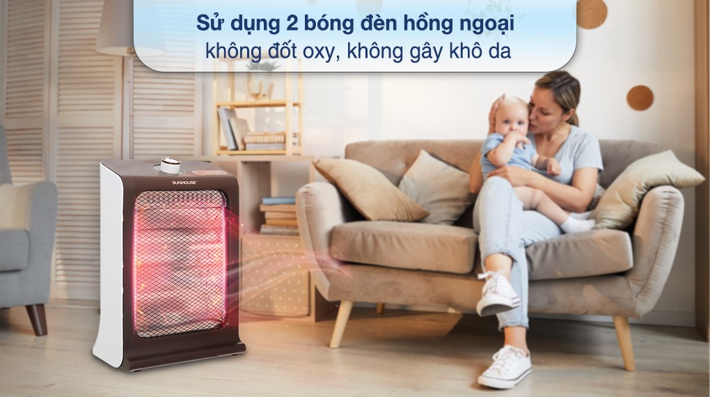 Quạt sưởi hồng ngoại Sunhouse SHD7023