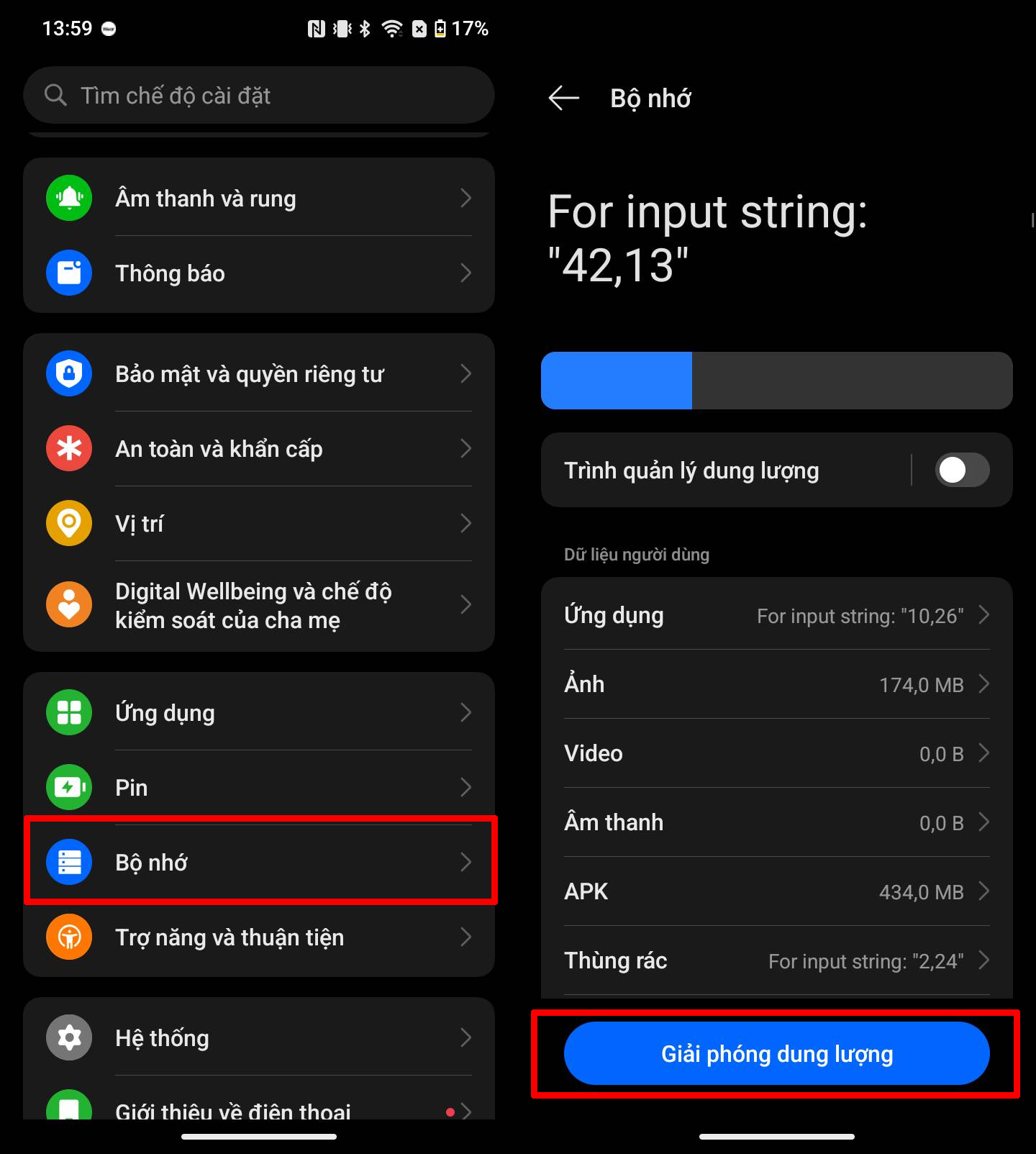 Cách dọn dẹp bộ nhớ trên realme C71