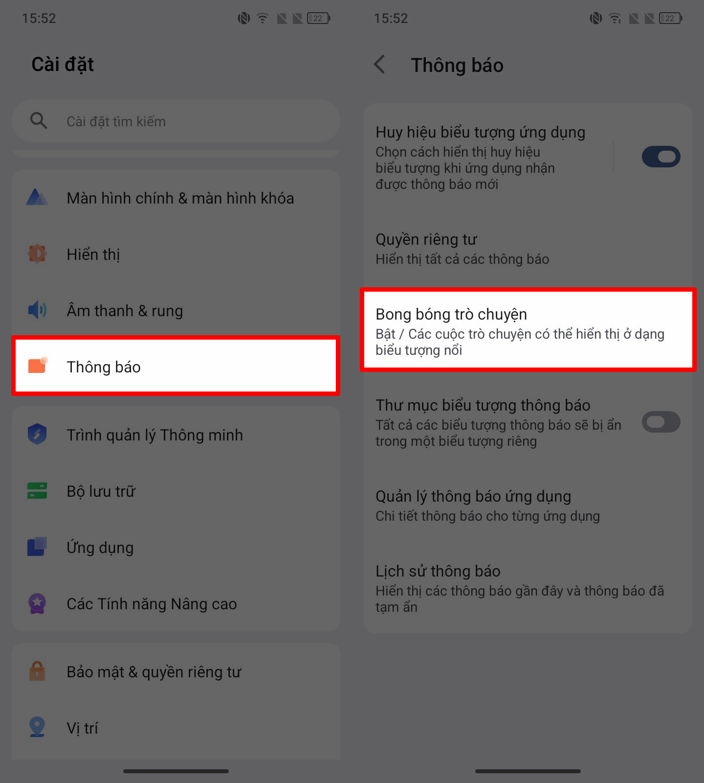 Cách bật bong bóng trò chuyện trên TCL 60 NXTPAPER Cách bật bong bóng trò chuyện trên TCL 60 NXTPAPER
